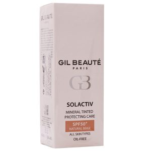 ضد آفتاب رنگی سل اکتیو ژیل بوته مینرال فاقد چربی Gil Beaute Natural beige