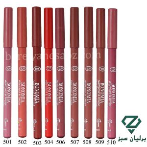 مداد لب مخملی ضد آب بونومیا ‌Bonomia Waterproof lip pencil