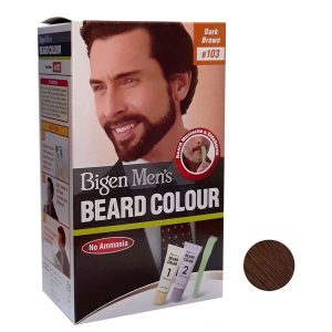 رنگ ریش بیگن قهوه ای تیره شماره Bigen Beard color 103