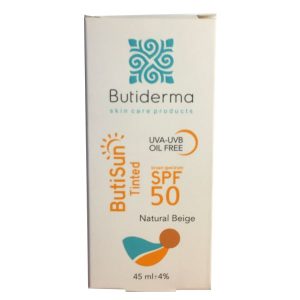 ضدآفتاب بژ طبیعی بیوتی درما Butiderma sunscreen natural beige