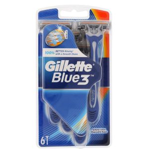 خود تراش بلوتری 6 عددی ژیلت Gillette Blue 3 Pack of 6