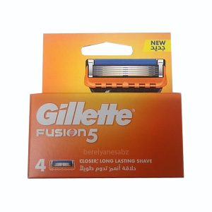 تصویر جعبه تیغ یدک فیوژن 4 عددی ژیلت Gillette Fusion5 Razor Blades
