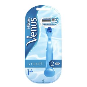 خودتراش ونوس اسموس 3 تیغ ژیلت 1 دسته 2 یدک Gillette Venus Smooth Shave