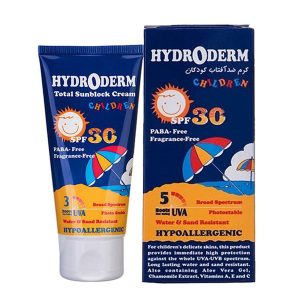 کرم ضد آفتاب کودک هیدرودرم Hydroderm total sunblock spf30