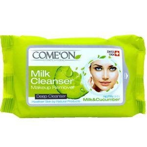 دستمال مرطوب شیر پاک کن آرایشی کامان Come’on Milk Cleanser