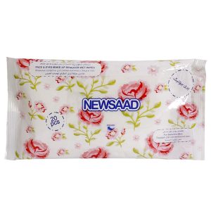 دستمال مرطوب پاک کننده آرایش نیوساد بالشتی Newsaad