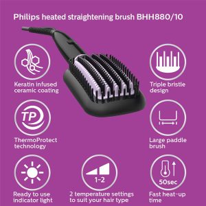 برس حرارتی فیلیپس مدل Philips Straightening Brush BHH880