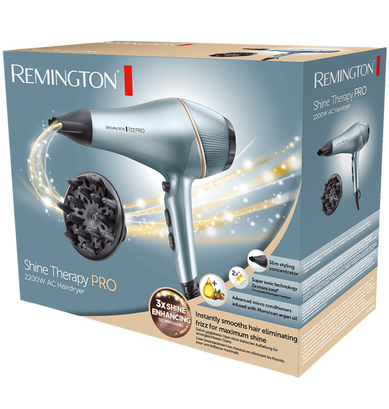 سشوار حرفه ای رمینگتون مدل Remington Shine Therapy Pro Hair Dryer AC9300