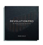 پالت هایلایتر 4K رولوشن پرو رز گلد Revolution Pro 4K Highlighter Palette Rose Gold