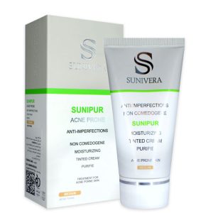 کرم ضد آکنه رنگی سانیورا Sunivera Sunipur Acne Prone Anti Imperfections