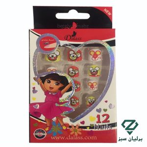 ناخن مصنوعی بچه‌ گانه طرح‌ دار Children's artificial nails برند دالاس