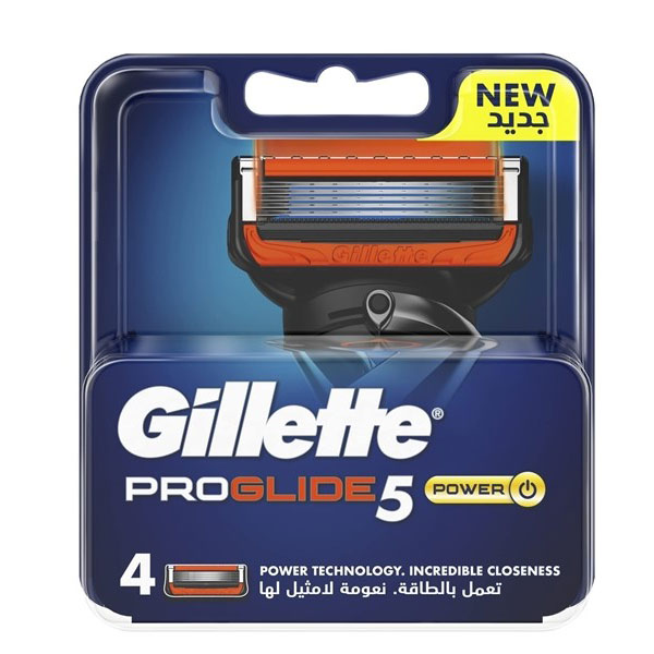 تیغ یدک ژیلت فیوژن پروگلاید پاور 4 عددی Gillette Fusion Proglide Power