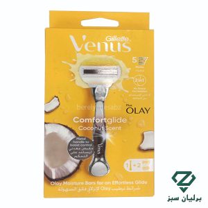 تصویر بسته بندی خودتراش ونوس ژیلت ۵ تیغه مدل اولای پلاس | Gillette Venus Olay Plus
