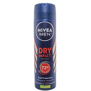 اسپري ضد تعريق مردانه دراي ايمپکت نيوآ Nivea Men Dry Impact Dual protect Spray