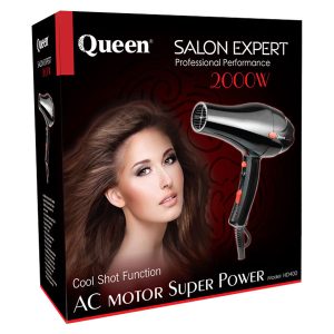 سشوار حرفه‌‌ اي کوئين مدل Queen Professional hair dryer HD400