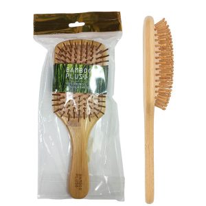 برس بامبو چوبی مستطیل بامبو پلاس Bomboo Plus Hair Brush