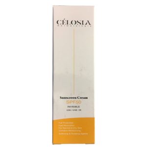 ضد‌آفتاب بی رنگ پوست خشک سلوسیا Celosia Invisible Sunscreen