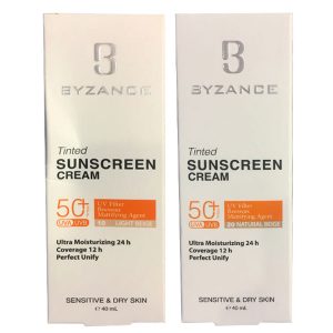 ضد‌آفتاب پوست خشک و حساس بیزانس Byzance Tinted Sunscreen