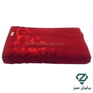 حوله استخری آذرریس رنگ قرمز طرح رویال Azarris Pool towel