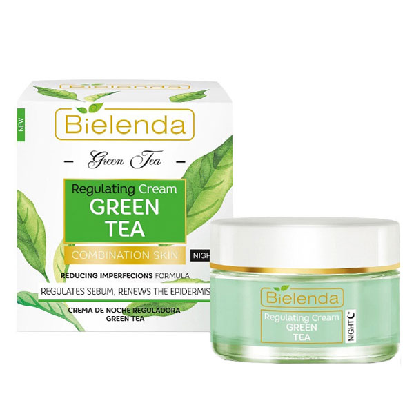 کرم شب بازسازی‌ کننده چای سبز بیلندا Bielenda Green Tea Cream