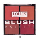 پالت رژگونه 4 رنگ لولیس Lollis Beauty Make up Blush Palette 01