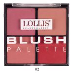 پالت رژگونه 4 رنگ لولیس Lollis Beauty Make up Blush Palette 02