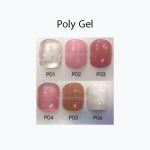 لاک ژلیش مونو سری پلی ژل | Mono Poly Gel Polish عکس رنگبندی سری پلی ژل