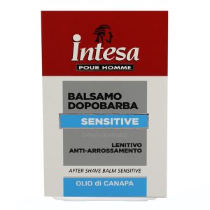 تصویر جعبه افترشیو بالم اینتسا مدل سنسیتیو مناسب پوست حساس Intesa Pour Homme