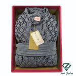 رنگ توسی تیره حوله پالتویی سلنا دوخت تبریز | Selena Hooded Bathrobe