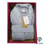 تصویر رنگ توسی حوله پالتویی سلنا دوخت تبریز | Selena Hooded Bathrobe