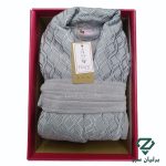 تصویر توسی روشن حوله پالتویی سلنا دوخت تبریز | Selena Hooded Bathrobe