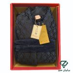 تصویر رنگ سرمه ای حوله پالتویی سلنا دوخت تبریز | Selena Hooded Bathrobe