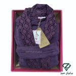 تصویر رنگ بنفش حوله پالتویی سلنا دوخت تبریز | Selena Hooded Bathrobe