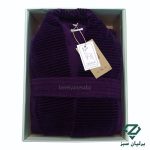 تصویر رنگ بنفش حوله پالتویی سلنا دوخت تبریز | Selena Hooded Bathrobe