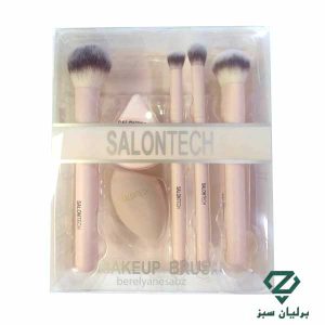 ست آرایشی 6 تکه سالن تک کد B40 | شامل 4 براش و 2 پد آرایشی (Salon Tech)