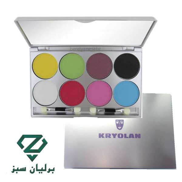 پالت سایه چشم کریولان ۸ رنگ اکلیلی | Kryolan Eye Shadow Palette