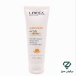 تصویر ضد آفتاب رنگی لیپورکس مخصوص پوست خشک و حساس SPF50 رنگ بژ روشن
