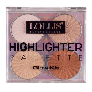 پالت هایلایتر لولیس Lollis Beauty Highlighter Palette Glow Kit